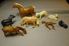 Lot divers chevaux, moutons