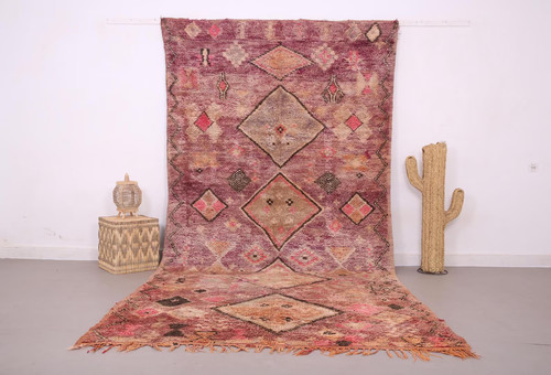 Vintage moroccan 6x12 rug - 6x12.3, ft