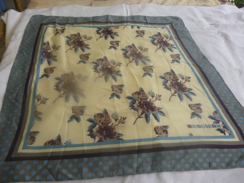 Foulard vintage rodier fleurs - foulard,