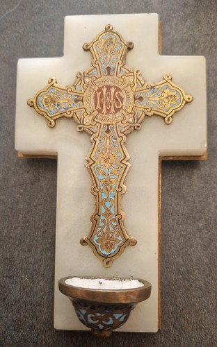 Benitier emaux cloisonnés - benitier,