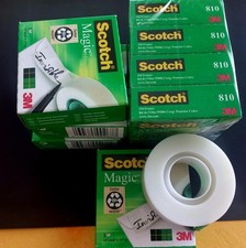 Lot de 8 rouleaux 3M Scotch Magic " invisible "  largeur 19mm