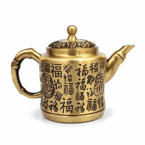 Théière laiton style - théière,