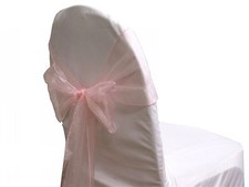 6 Chair Bow Organza Sashes