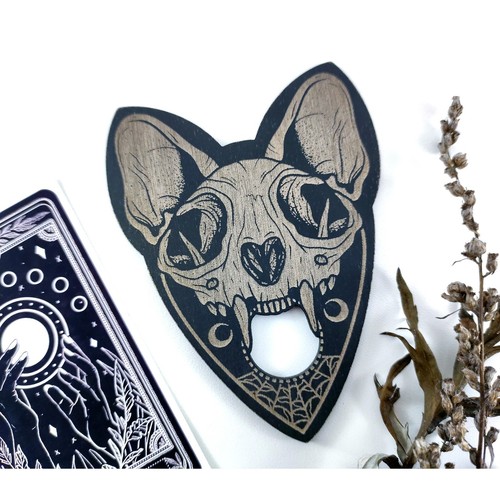 Planchette crâne chat pour - chat,