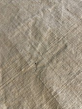 coupon tissu lin épais ancien 