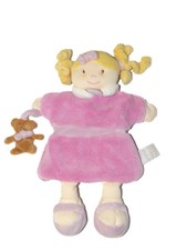 Doudou et Compagnie Marionnette Mademoiselle rose poupée ours DC2353