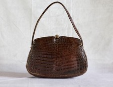 SAC A MAIN EN CUIR CROCODILE