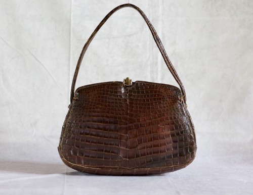 Sac main cuir crocodile - sac, en