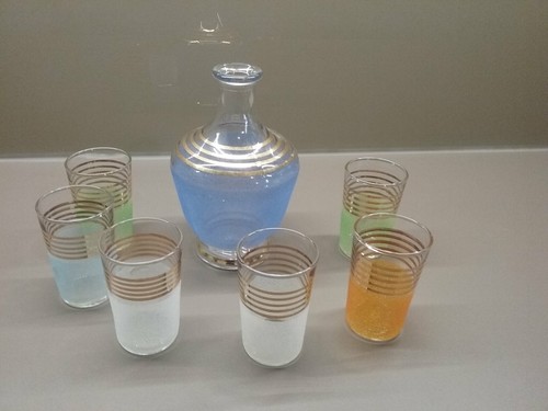 Service liqueur 1950 carafe - service,