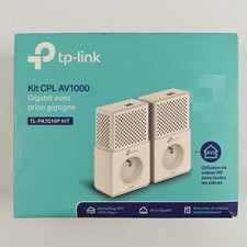 Lot 2 Prises Adaptateurs CPL TP-Link AV1000 AV2 TL-PA7010P Kit / 1000 Mbps