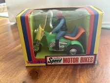 WIND UP- Speed Motor Bikes - en Boîte , made in Hong Kong  1970 - Rare exc. état