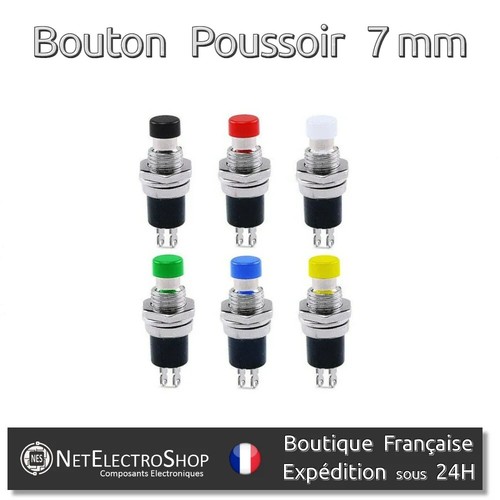 Bouton poussoir momentané - bouton,
