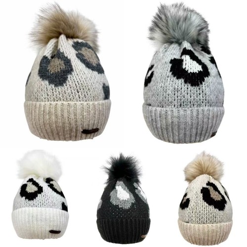 Faera bonnet hiver léopard - faera, d'hiver