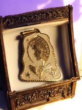  Pendentif vintage plaqué or