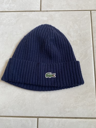 Bonnet lacoste bleu marine - lacoste,