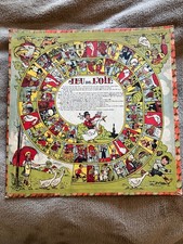 Plateau jeu de l'oie ancien