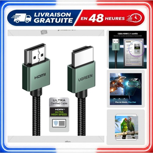 Câble hdmi ugreen 8k - câble, 2.1