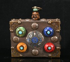 6'' Old Tibet Wood Inlay