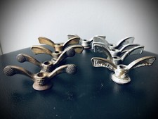 Lot Écrous Papillon Roue Vélo Ancien HURET SOVA PARFAIT AE - Laiton Vintage