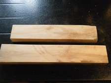 2 carrelets bois de rhododendron,ébénisterie,tournage,coutellerie