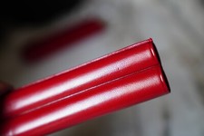 MAGNIFIQUE ETUI A CIGARES EN CUIR ROUGE - MODELE DEUX PLACES