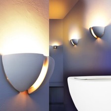 Applique murale Éclairage de salon Lampe de corridor Spot Plâtre blanc 142054