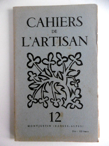 Cahiers artisan 12 - de,