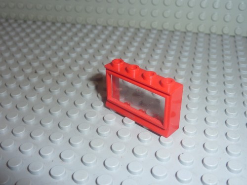 Lego red window 1x4x2 classic - 1x4x2,
