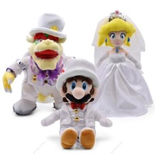 Super Mario Bros  Peluche Mariage Peach Bowser Doudou Collection Jeux Video 