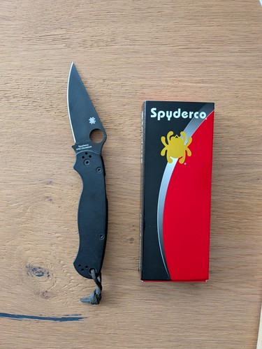 Spyderco para black g10 - spyderco, 2