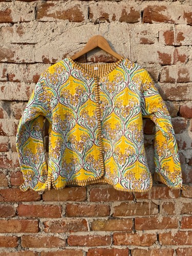 Floral jaune coton patchwork - floral,