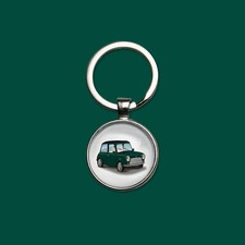 Porte-clés Mini Austin British Open vert anglais porte-clefs