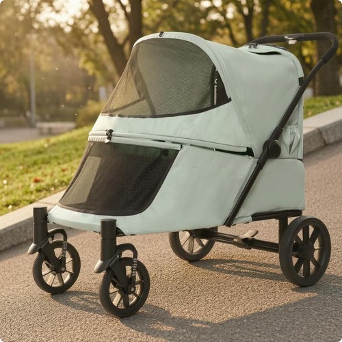 Poussette pliable pour - , chien