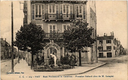 Cpa pau rues porteneuve - porteneuve, et