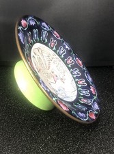 The Republic of China (1912-1949) Copper fetus painted enamel high foot plate