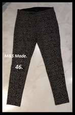 Beau legging léopard gris, noir M&S Mode T: 46