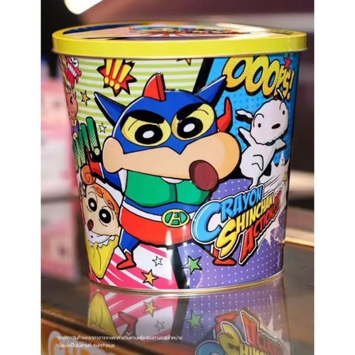 Shinchan tin box 190oz metal - tin,