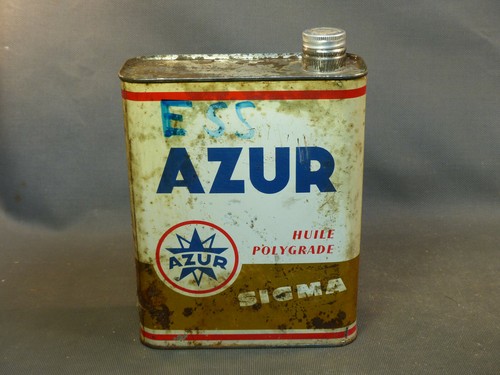 Ancien bidon huile azur - ,
