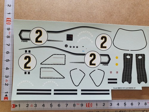 Decals ford gt40 - decals, mkiv