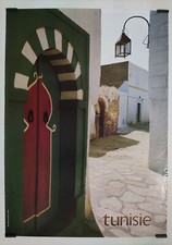 Tunisie Circa 1980 Posters Affiche Originale Tourisme Afrique du Nord