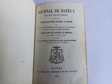 DIURNAL DE BAYEUX 1868 HUGONIN PLEIN CUIR