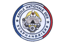 ECUSSON POLICE NATIONALE ECOLE NATIONALE DES SCAPHANDRIERS SUR SCRATCH 90MM