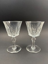 BACCARAT - Lot de 2 Verres à Vin Blanc en Cristal Modèle Piccadilly