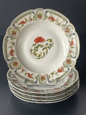 LIMOGES HAVILAND - 5 assiettes creuses en porcelaine Modèle MOZART CHANTOUNG