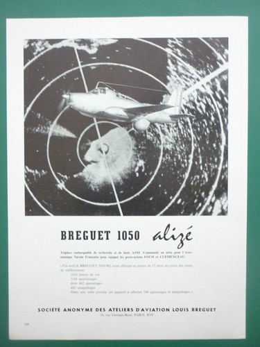 1959 pub avion breguet - pub,