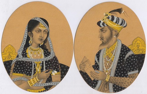 Indien art moghol - king, reine