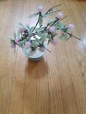Glass bonsai tree jade - tree, leaves