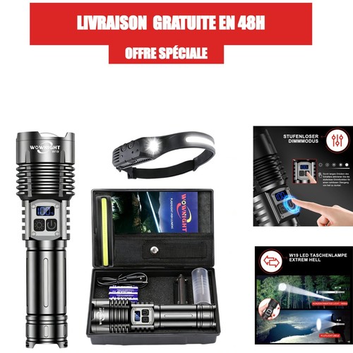 Lampe torche 000 lumens - 1,000,000,