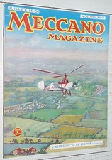 MECCANO MAGAZINE 1931 N°7 AUTOGIRE LA CIERVA TRACTEUR GRUE MANEGE LOCOMOTIVES 