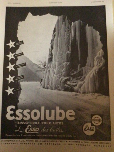 Publicite ancienne huile esso - ancienne,
